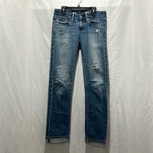 AG Adriano Goldschmied Tomboy Relaxed Straight Jeans SZ 24